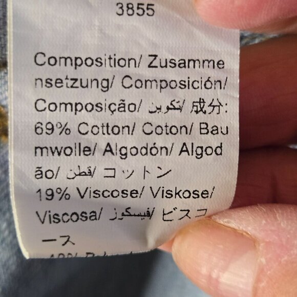 Denim Maxi Pencil Skirt 5 Pocket Mid Wash Trending Size M - Picture 5 of 6